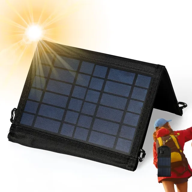 Jadeshay Solaire Photovoltaïque 15W panneau solaire pliable USB