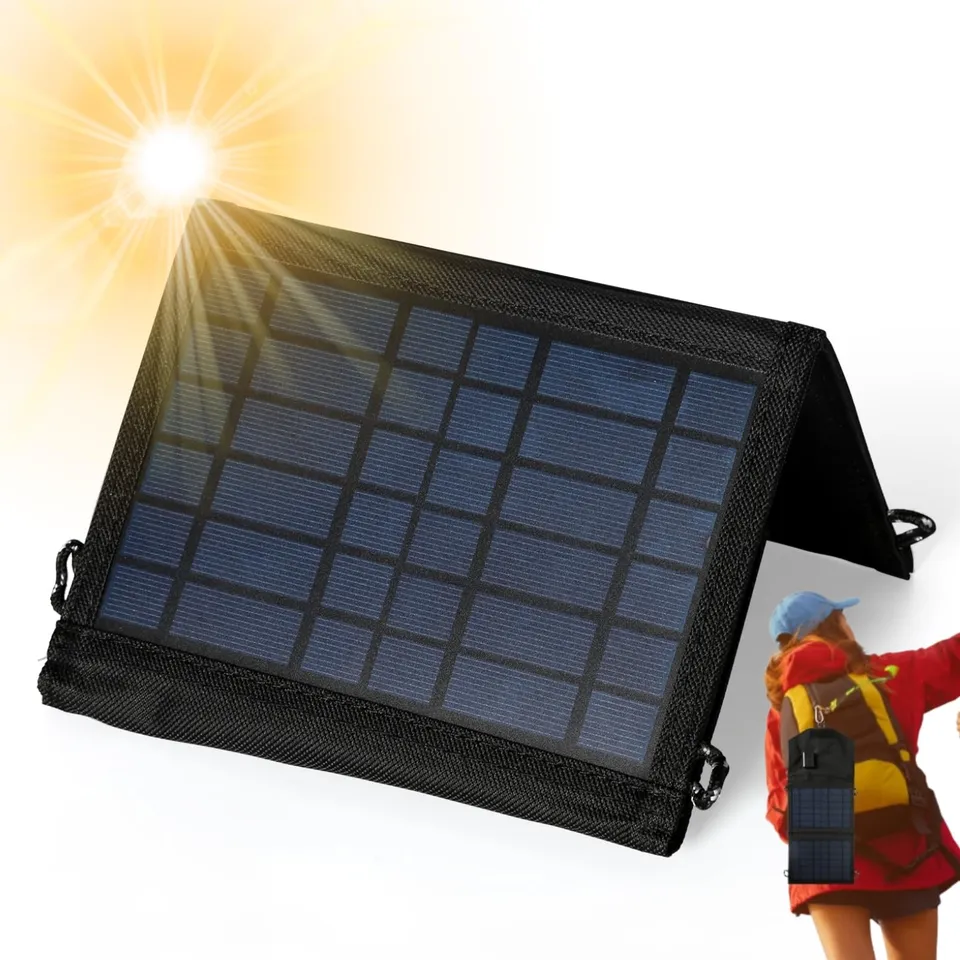 Jadeshay Solaire Photovoltaïque 15W panneau solaire pliable USB