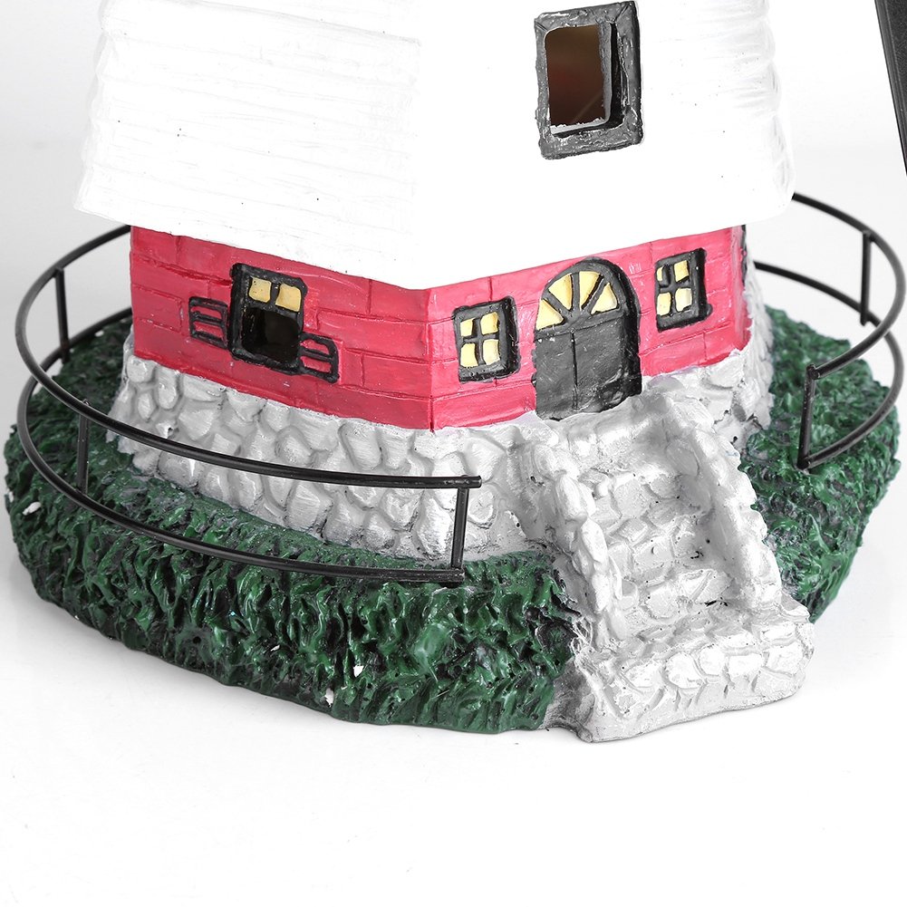 Ejoyous Moulin À Vent Solaire LED 32x18,5 cm Jardin