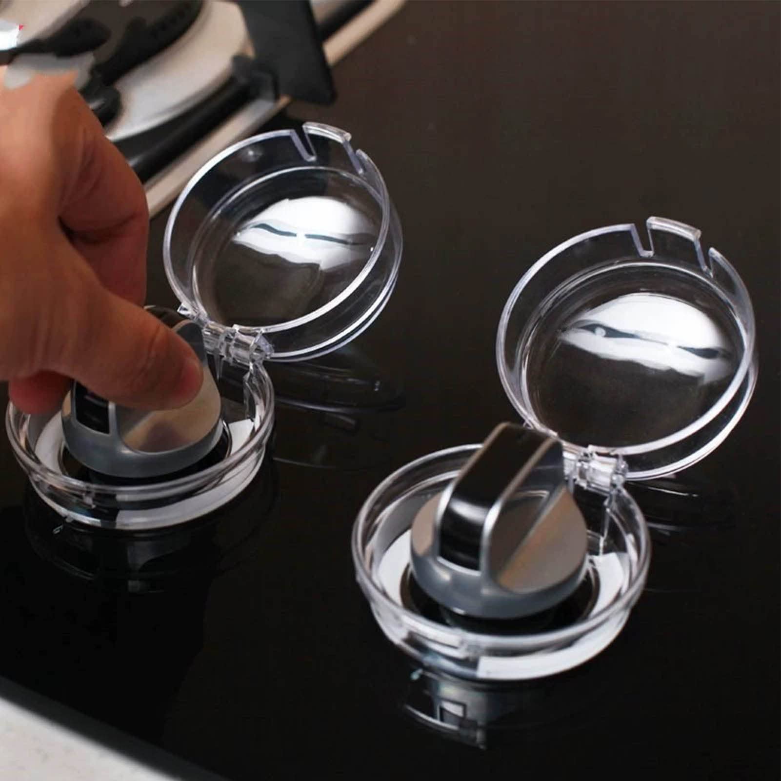 Tissting Cache-Bouton Cuisinière Transparent Sécurité Lot 5