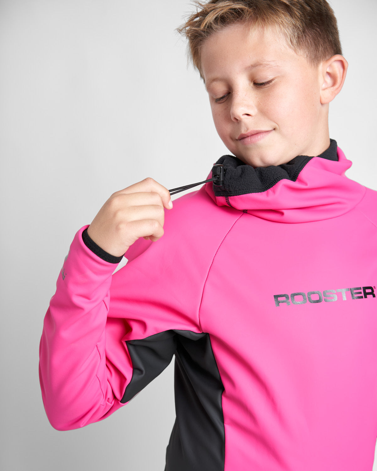 Rooster Aquafleece top Classic junior rose polaire