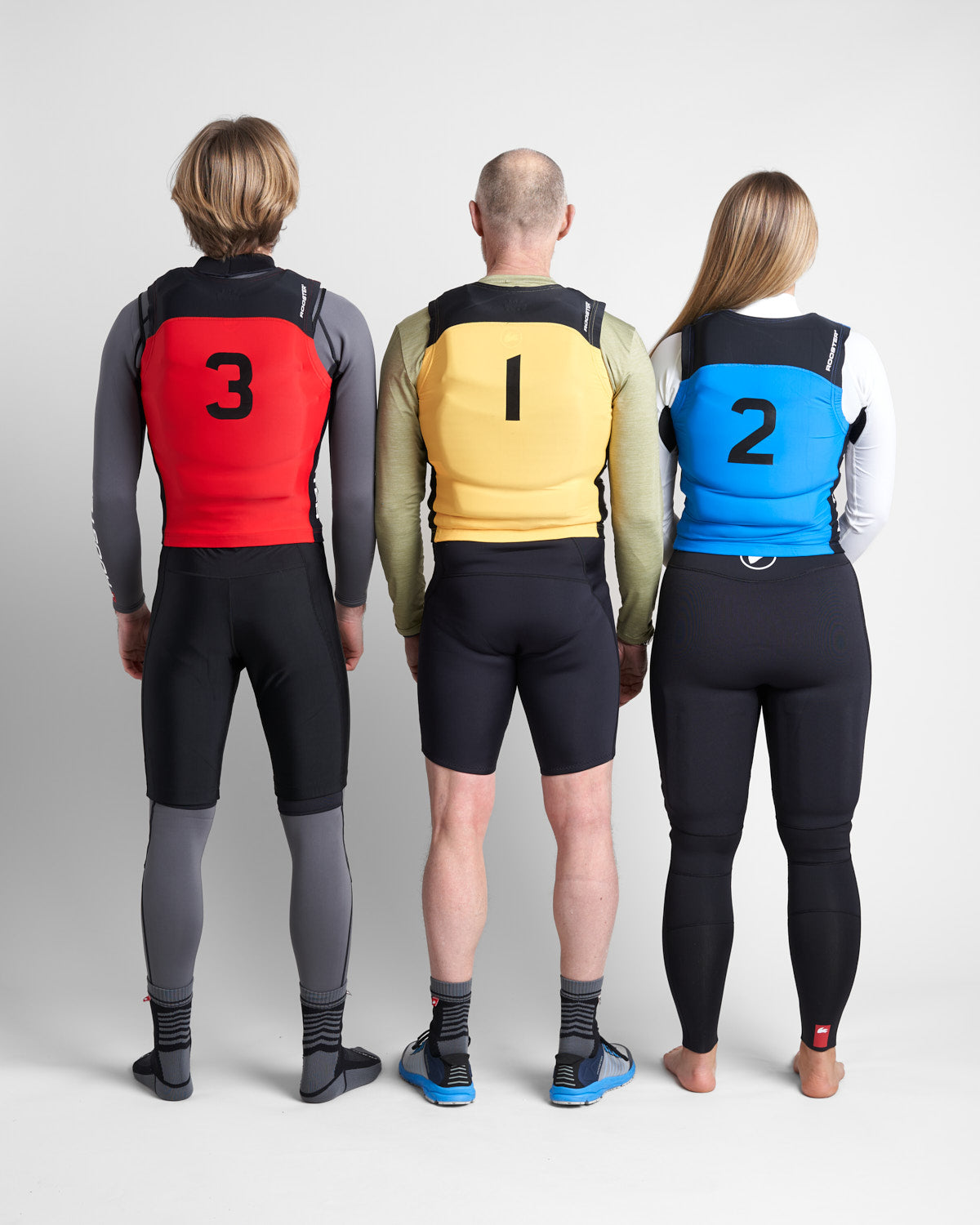 Rooster Podium Bib Set dossard voile jaune bleu rouge