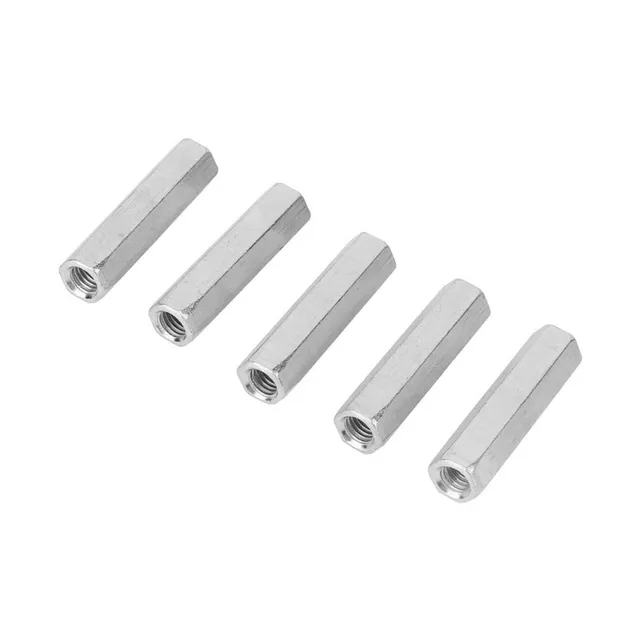 FTVOGUE Écrou long M8x50 hexagonal acier tige lot de 5