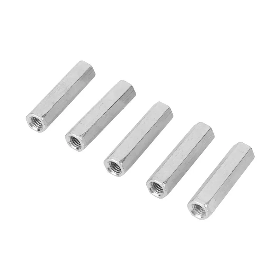 FTVOGUE Écrou long M8x50 hexagonal acier tige lot de 5