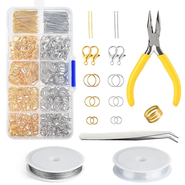 FEPITO Arts & Crafts kit fabrication bijoux or argent pinces