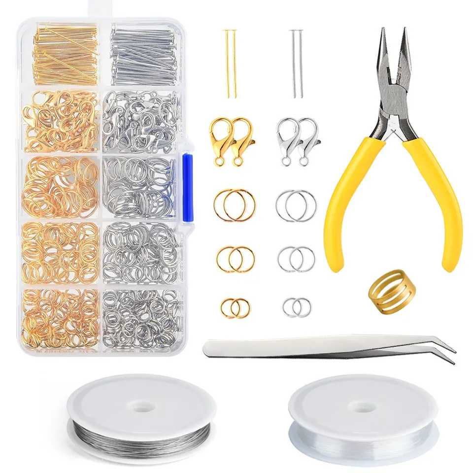 FEPITO Arts & Crafts kit fabrication bijoux or argent pinces