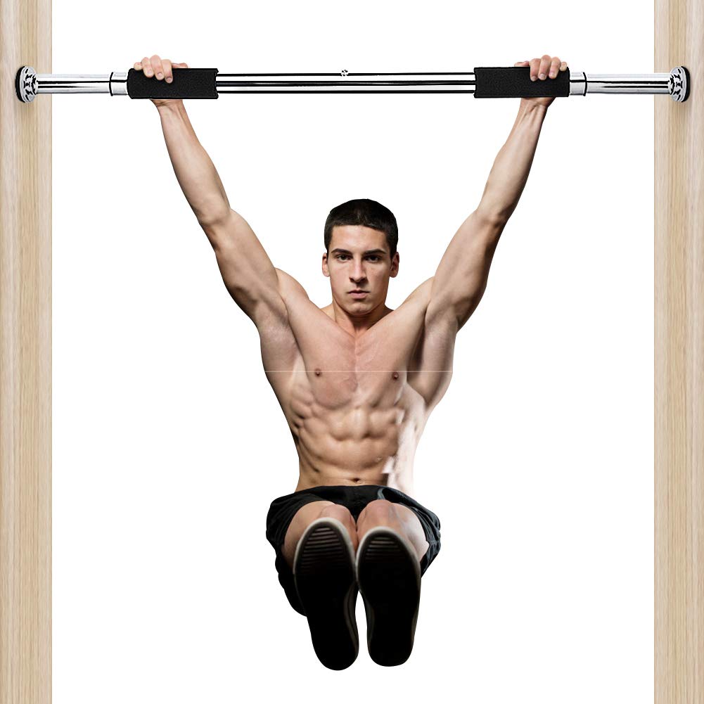 Ejoyous Barre Traction Porte 60-100 cm Inox 100 kg