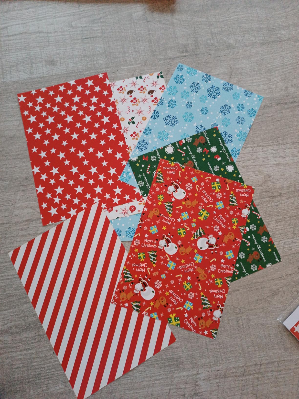 FEPITO papier origami Noël A5 60 feuilles 10 dessins