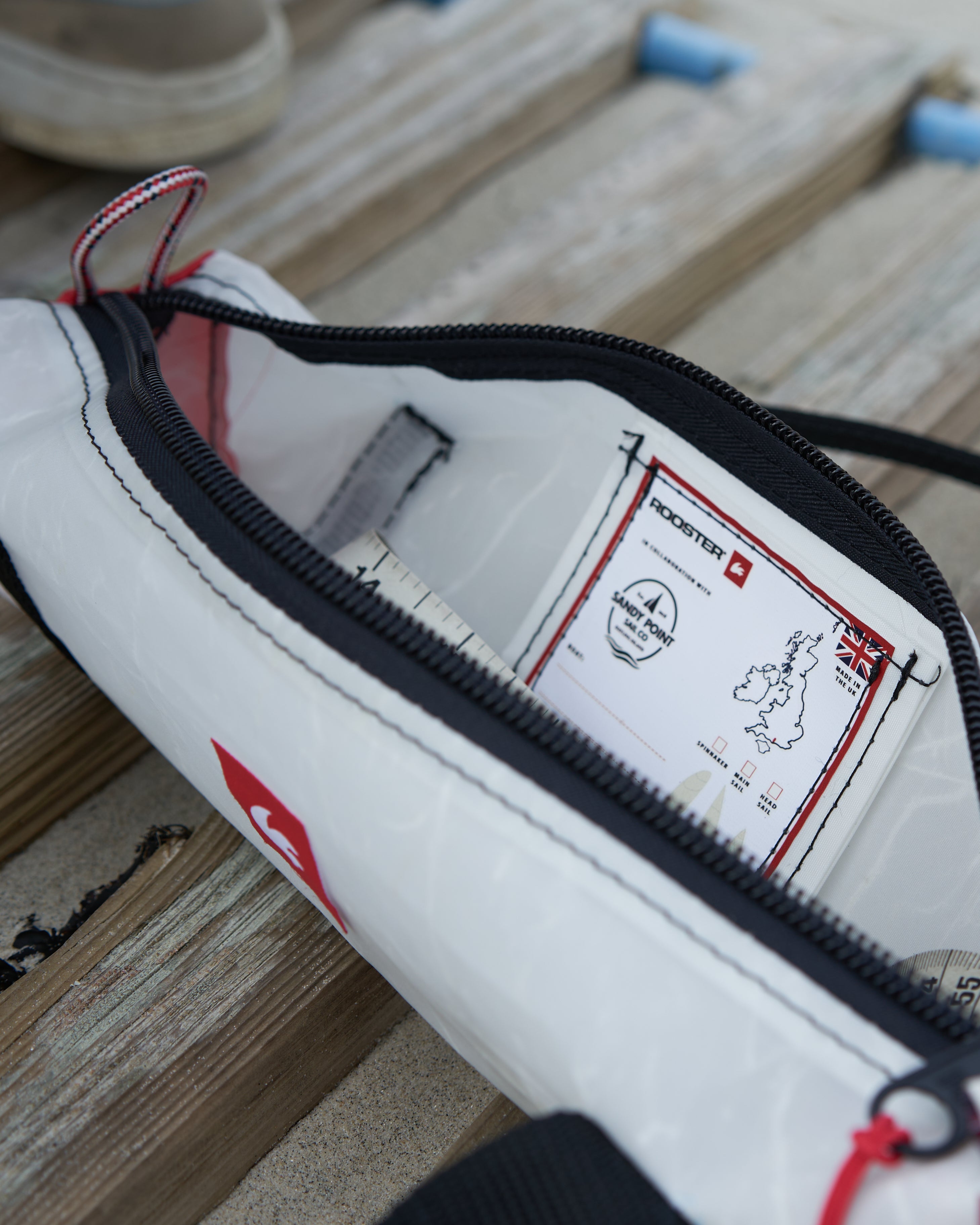Rooster Handy Bag petit sac voile upcyclée 35 cm