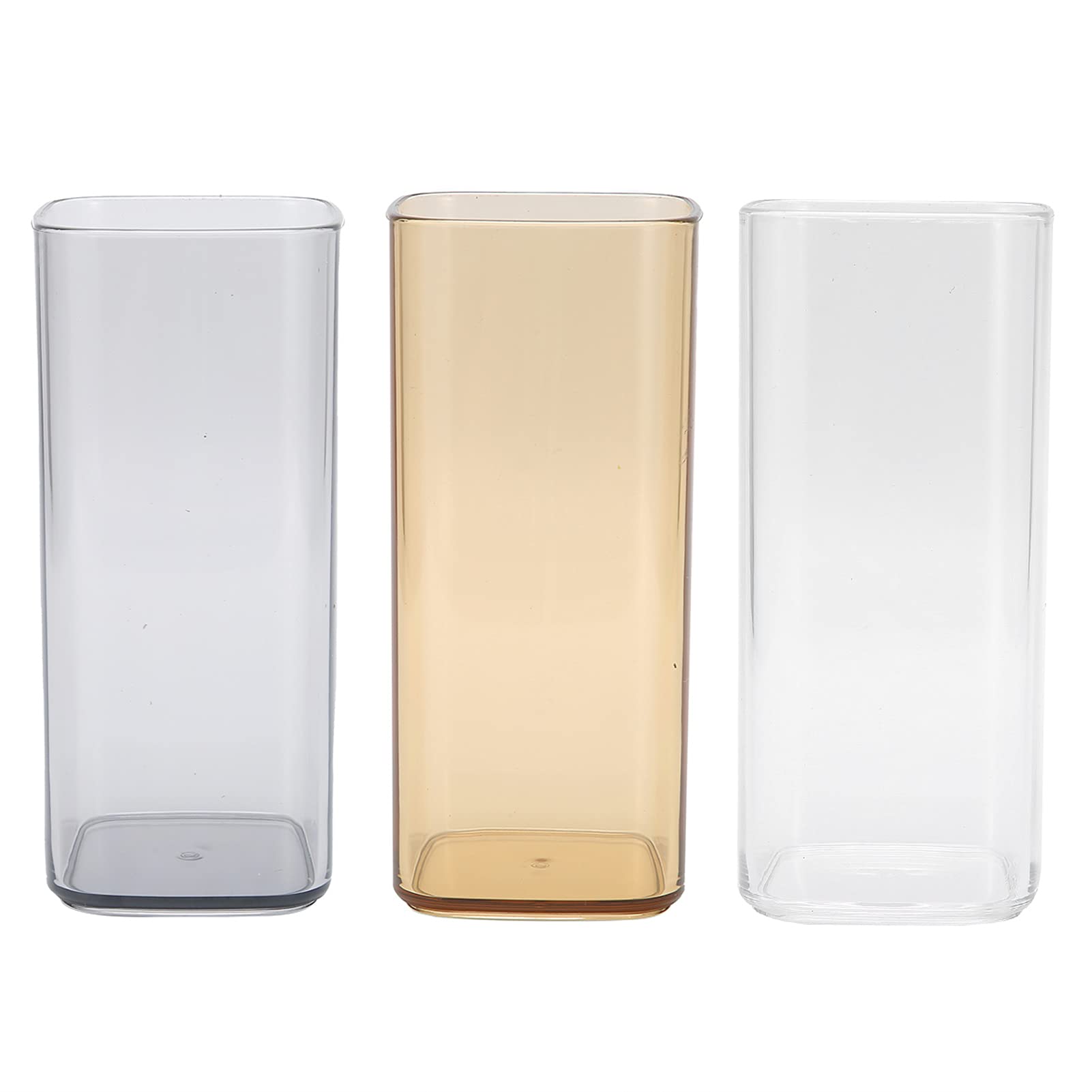 Tissting Tasse à eau acrylique 250 ml blanc carré