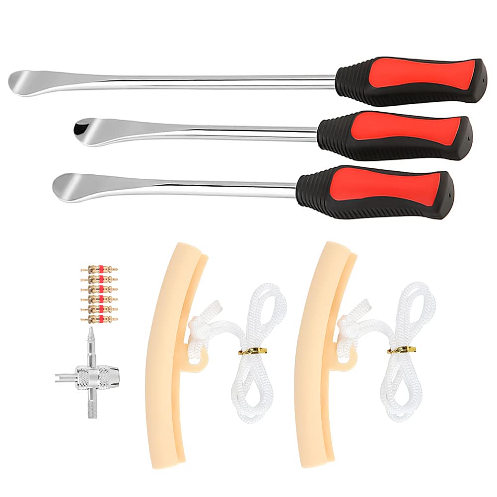 Ejoyous Démonte-Pneu Leviers Acier 365 mm Kit 12 Pcs