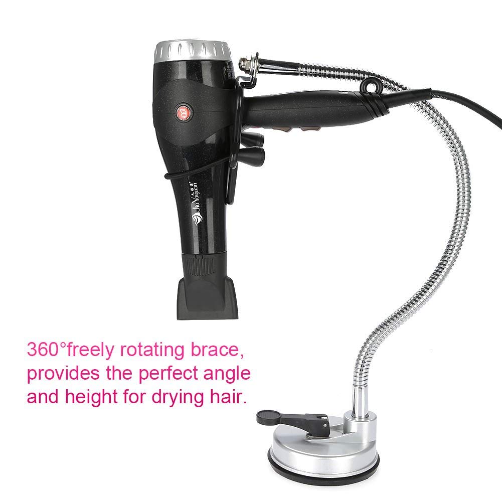 Ejoyous Support Sèche-Cheveux Ventouse Rotatif 360° Mains Libres