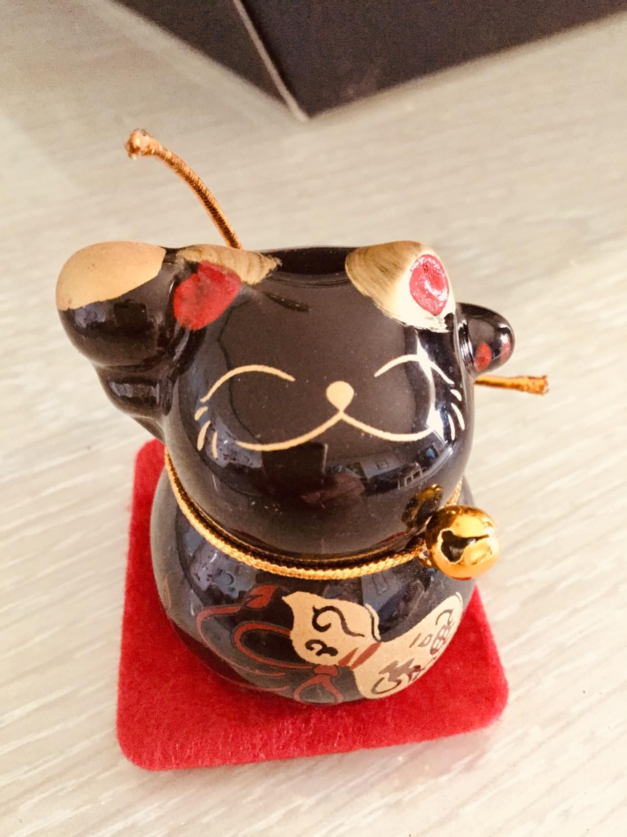 Tissting Home Decoration maneki neko figurines lot 5 couleurs