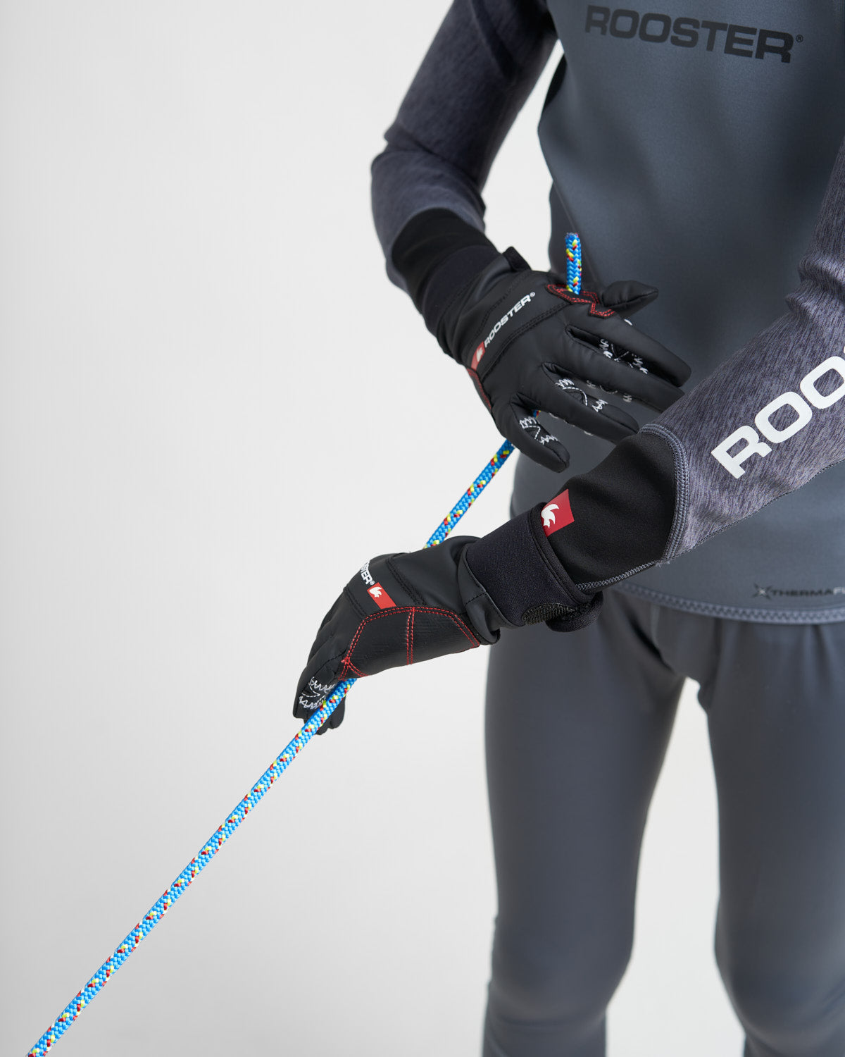 Rooster Gloves gants voile junior AquaPro gris XS