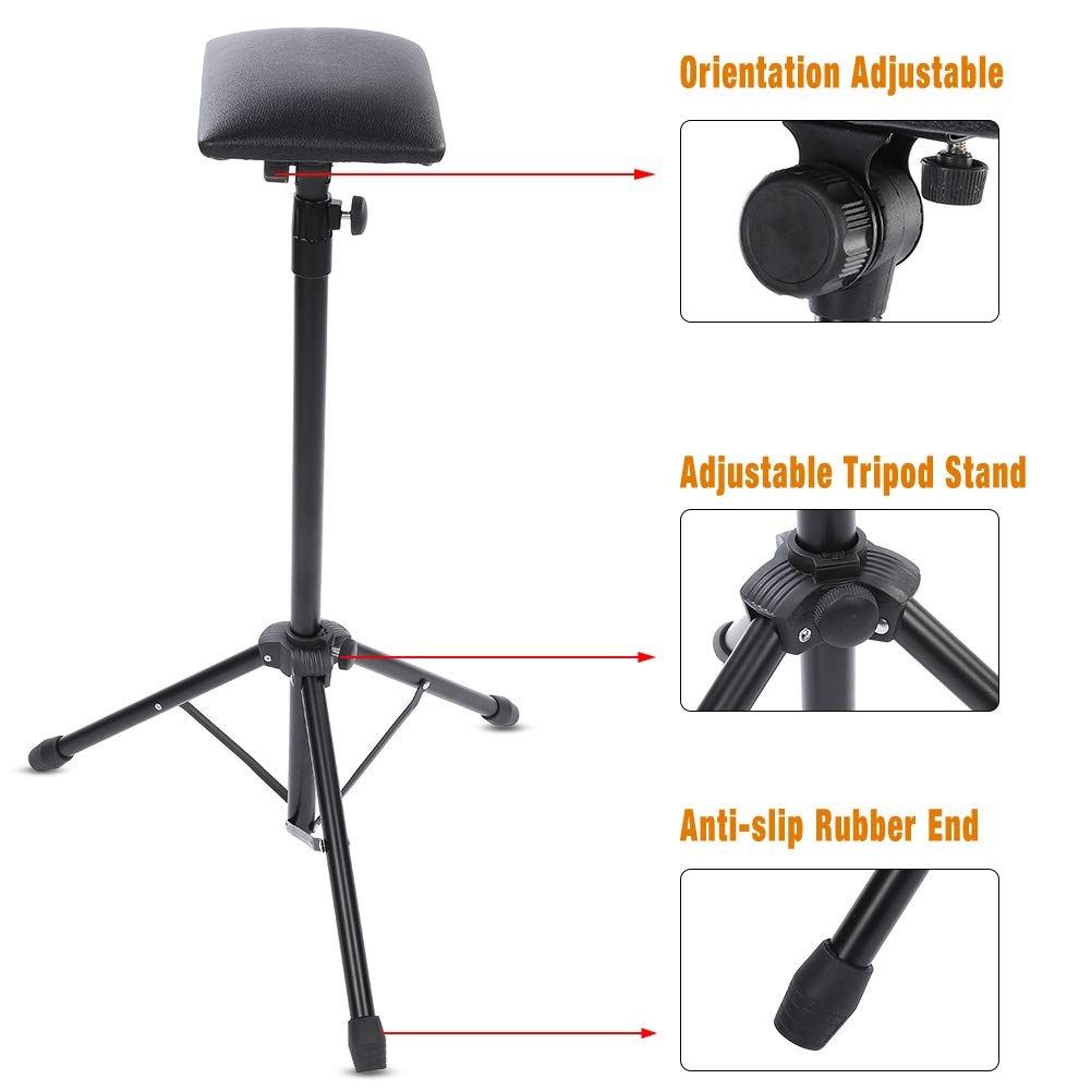 Ejoyous Health Beauty accoudoir tatouage noir réglable 83-136 cm
