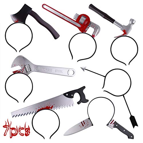 FEPITO Bandeaux Halloween Horreur Zombie Lot 7 Plastique