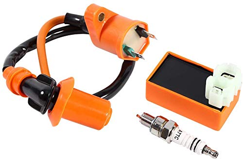 Ejoyous Boîtier CDI 6 broches racing orange GY6 kit