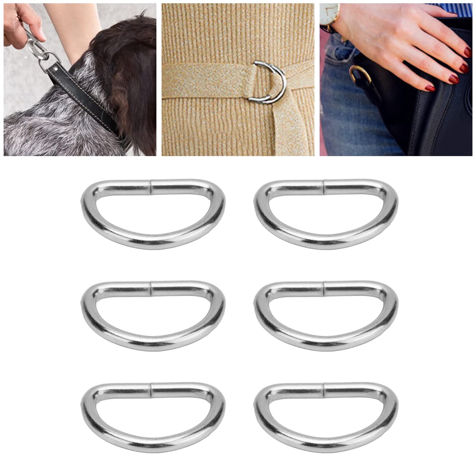 Tissting DIY anneaux en D argent fer 10 mm lot 100