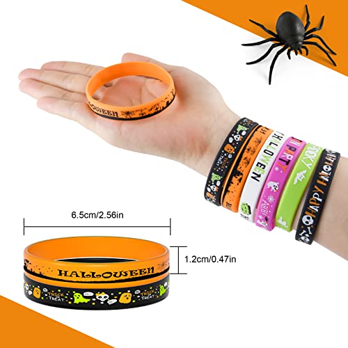 FEPITO Party Decorations bracelets Halloween silicone lot 36