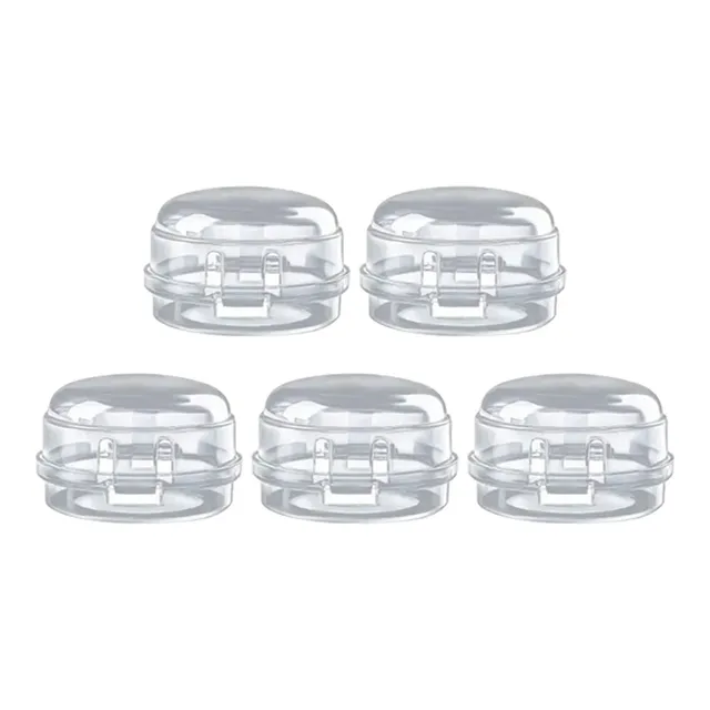 Tissting Cache-Bouton Cuisinière Transparent Sécurité Lot 5