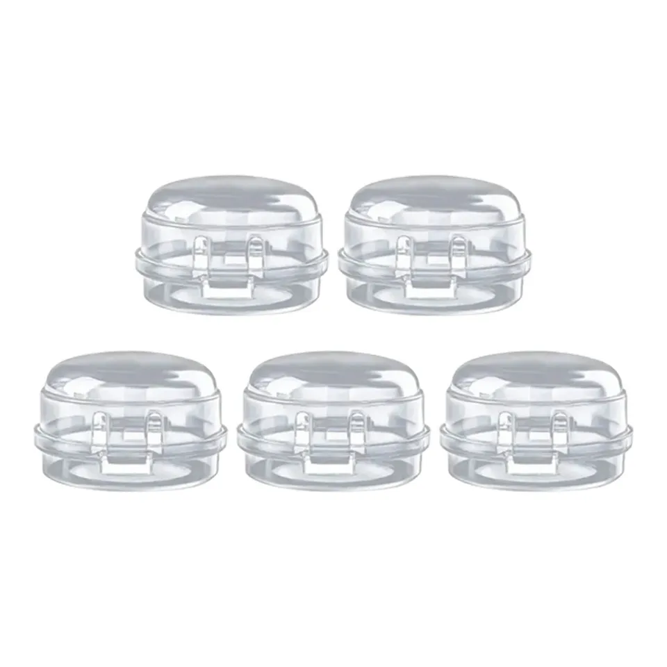 Tissting Cache-Bouton Cuisinière Transparent Sécurité Lot 5