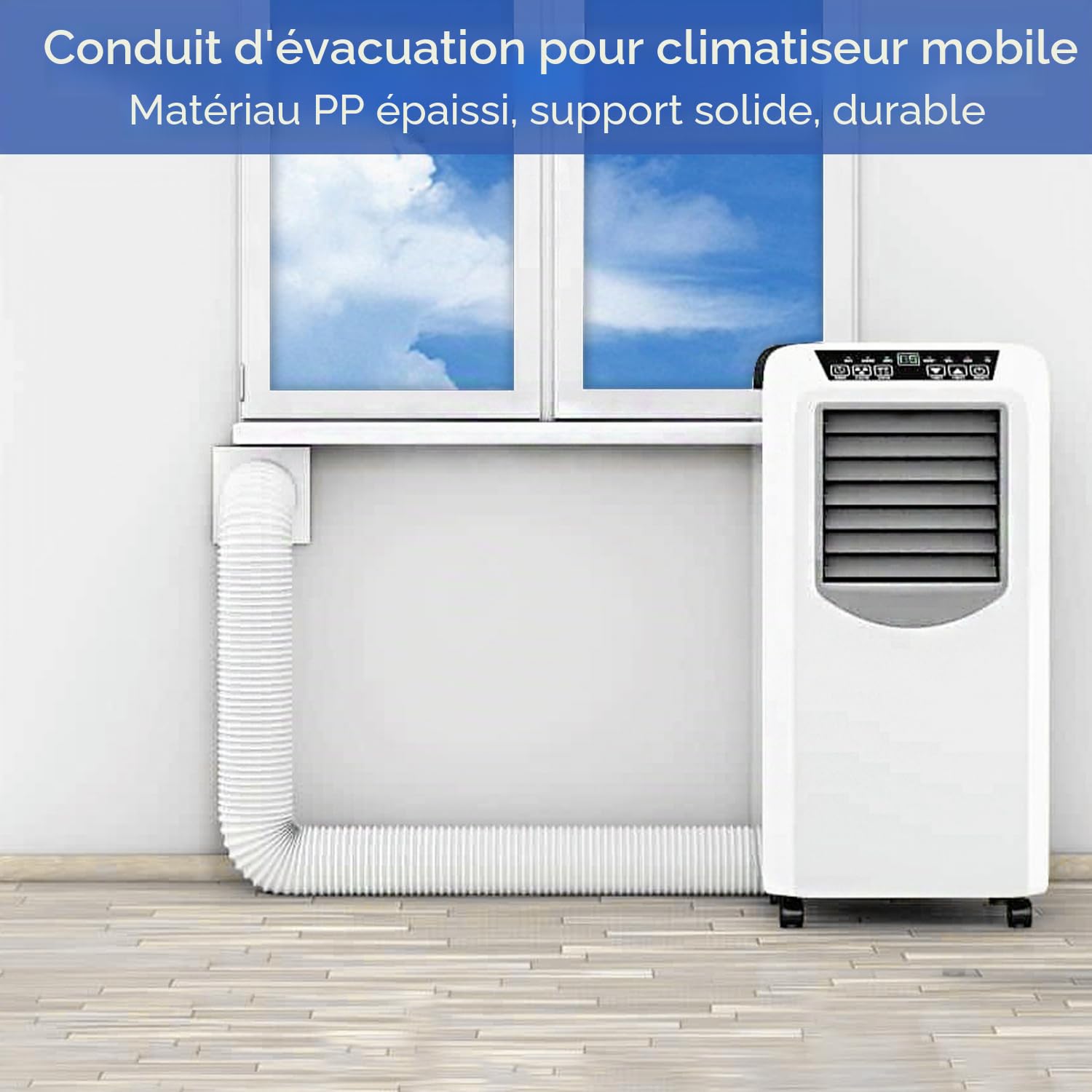 Tissting Tuyau Évacuation Climatiseur Mobile 3 m 150 mm Extensible