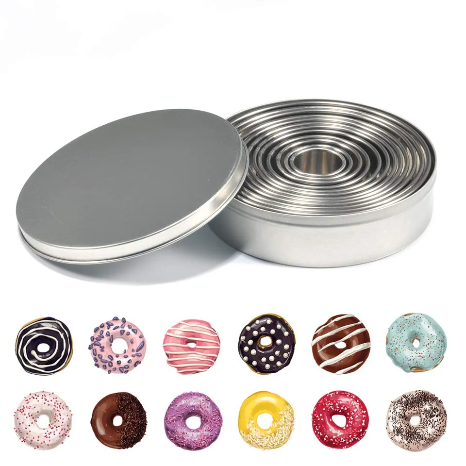 Ejoyous Kitchen emporte-pièces ronds inox 12 pièces