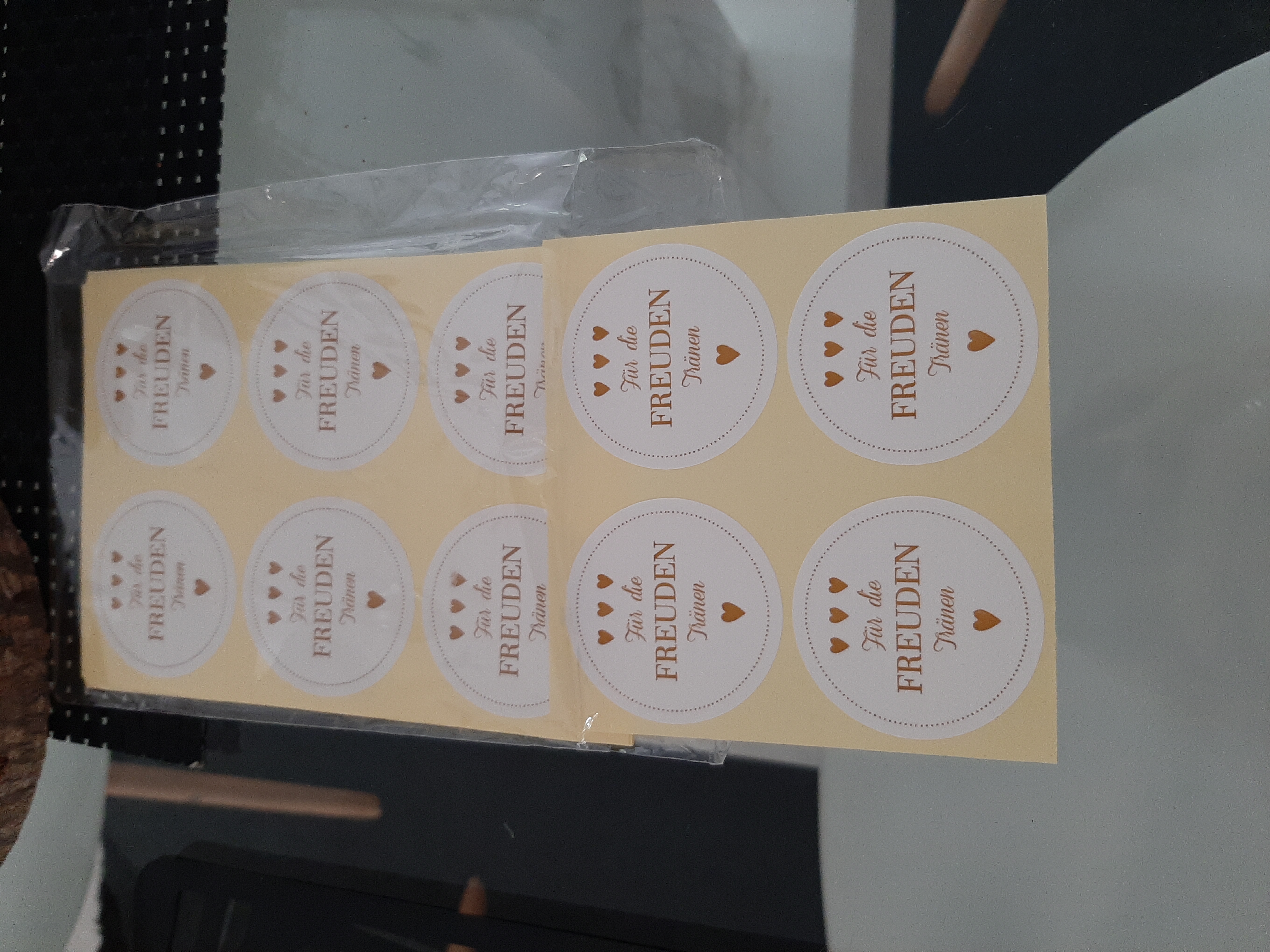 FEPITO 100 sacs papier mariage kraft larmes joie