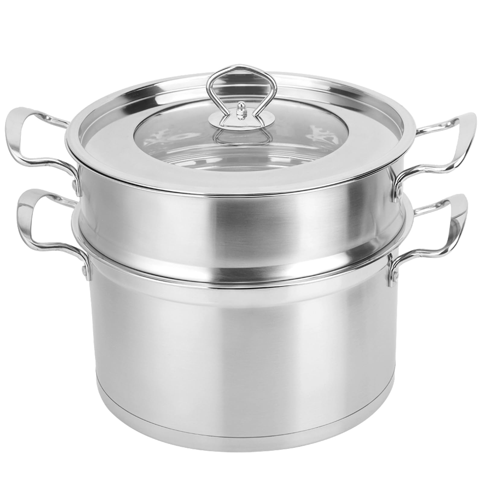 Ejoyous Couscoussier 2 Niveaux Inox Cuit Vapeur avec Couvercle