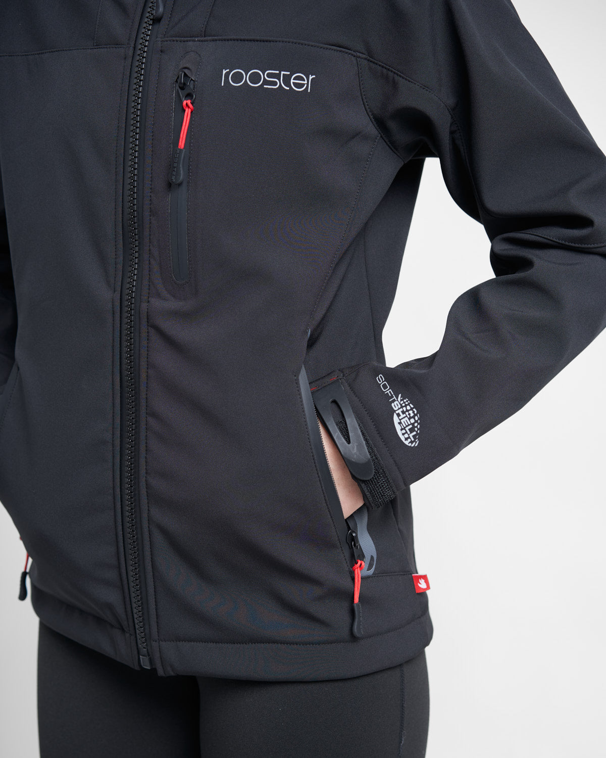 Rooster Coastal Veste softshell femme sans capuche noire