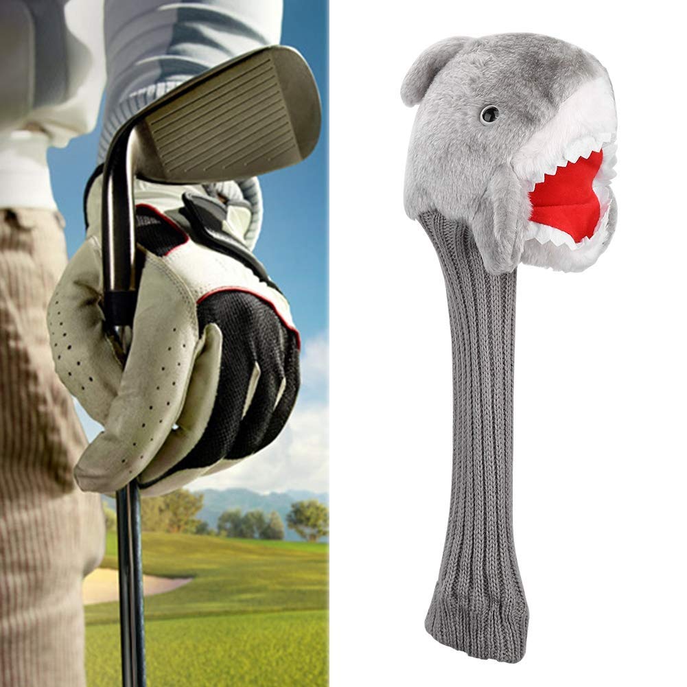Ejoyous Housse driver golf requin peluche 37cm