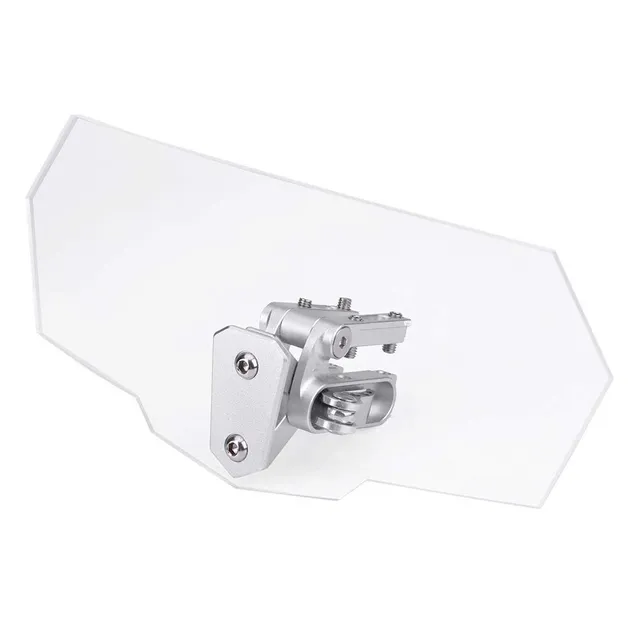 Ejoyous Pare-brise moto transparent réglable universel polycarbonate