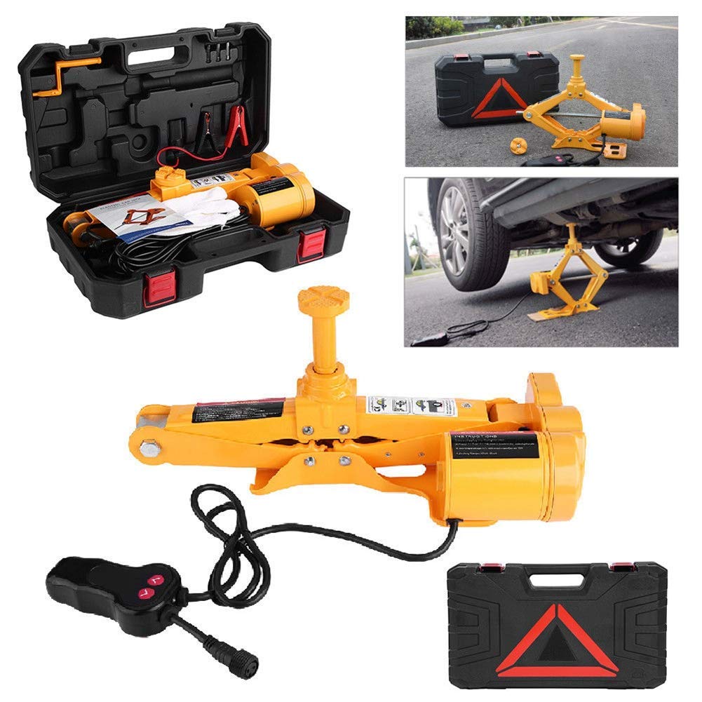 Ejoyous Cric électrique ciseaux 12V 2T 12-35 cm