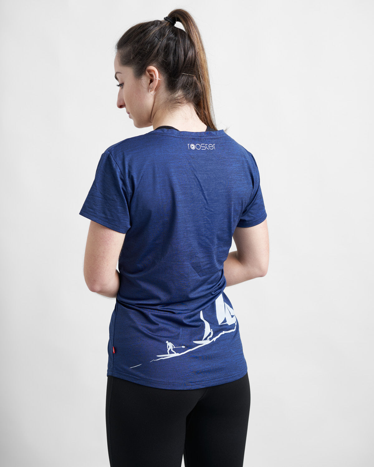 Rooster T-Shirt Femme Technique UV50+ Gris Pétrole