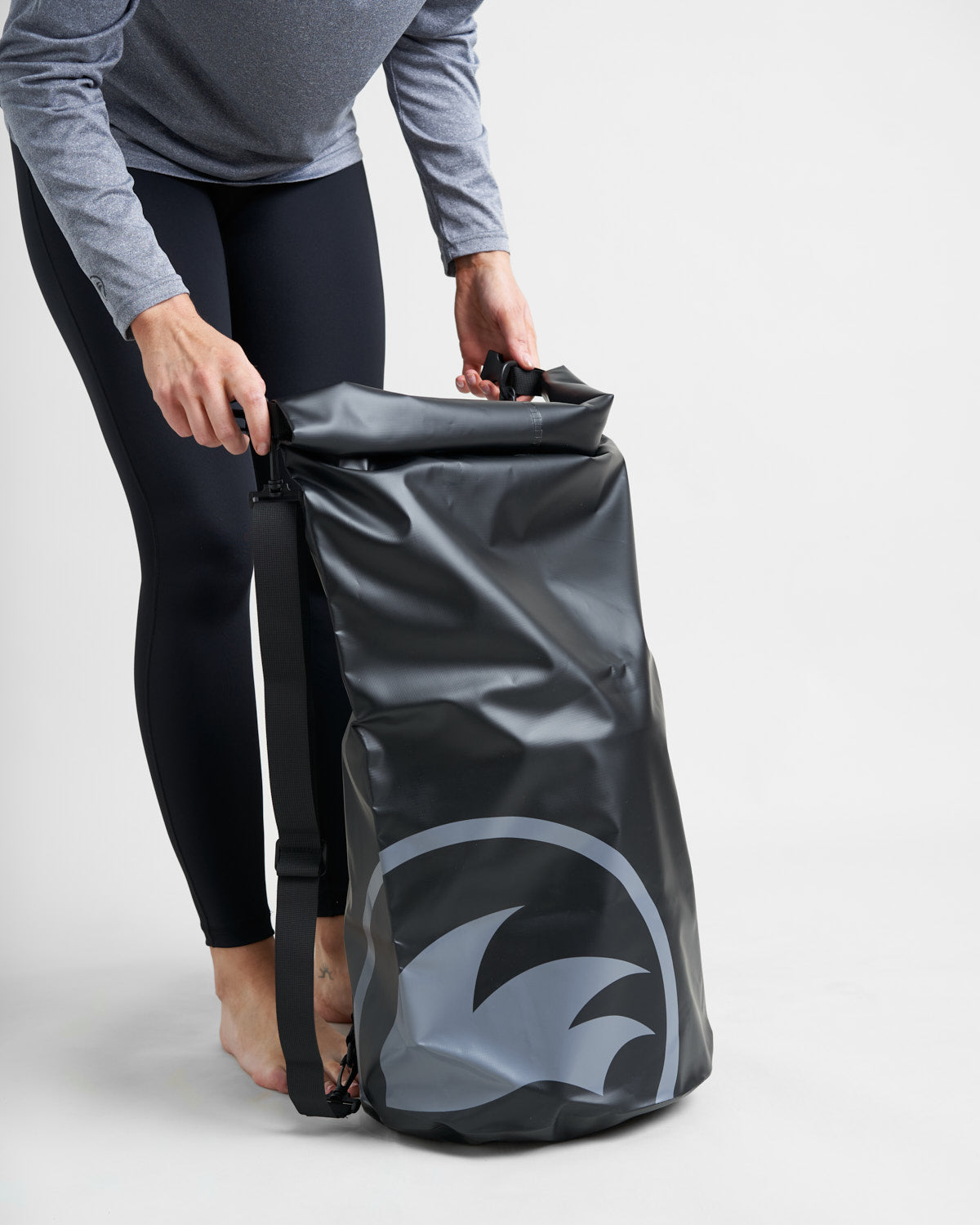Rooster Roll Top 60L sac étanche soudé Noir