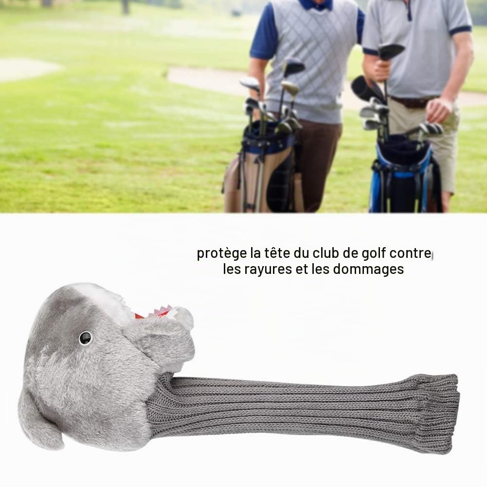 Ejoyous Housse driver golf requin peluche 37cm