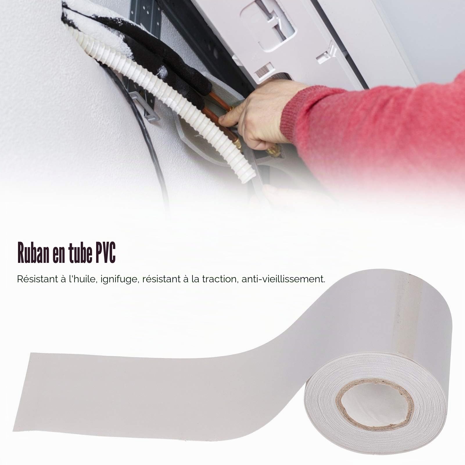 Tissting Ruban Étanchéité PVC Gris Climatisation