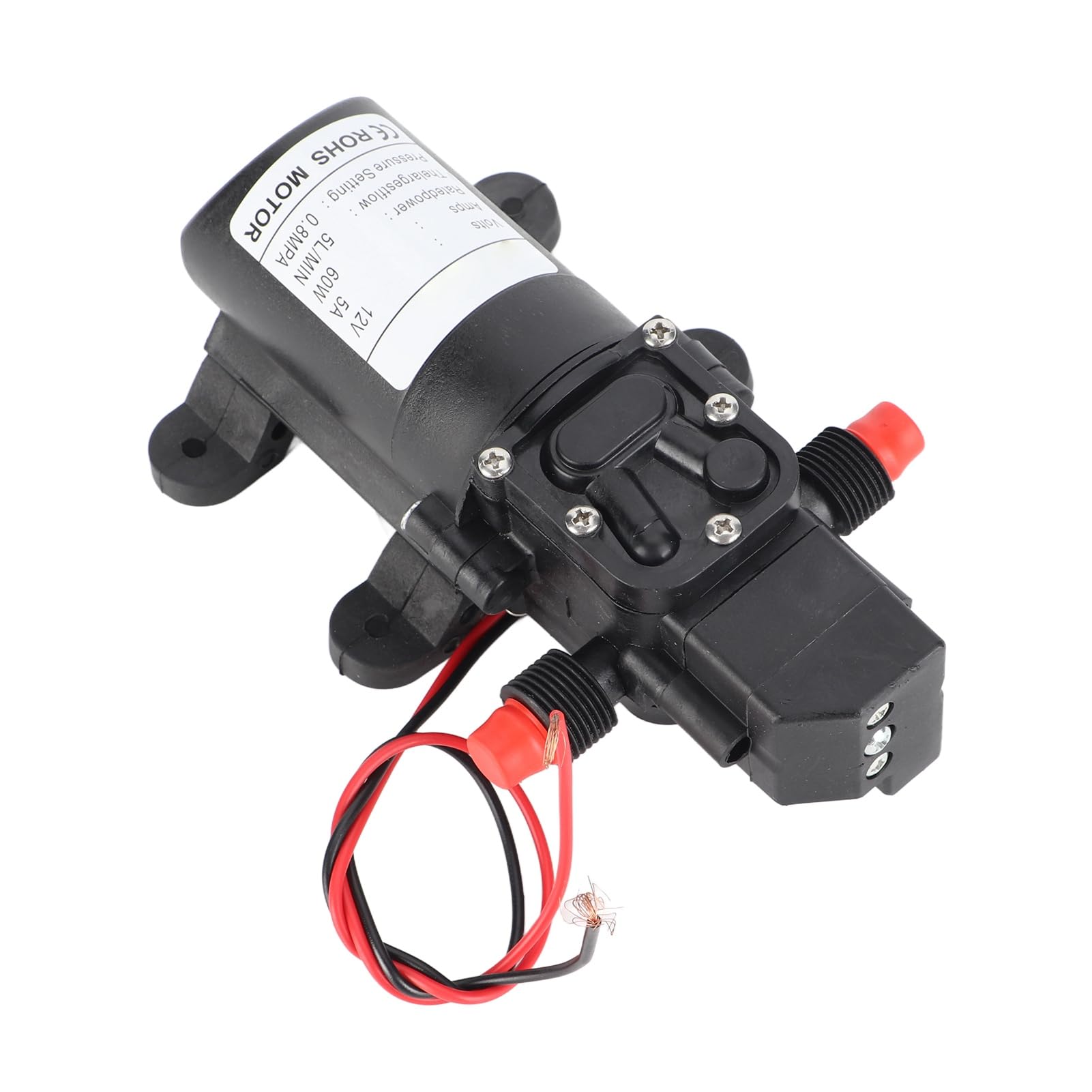 Ejoyous Pompe à Eau 12V 115Psi 5L/min 60W auto-amorçante
