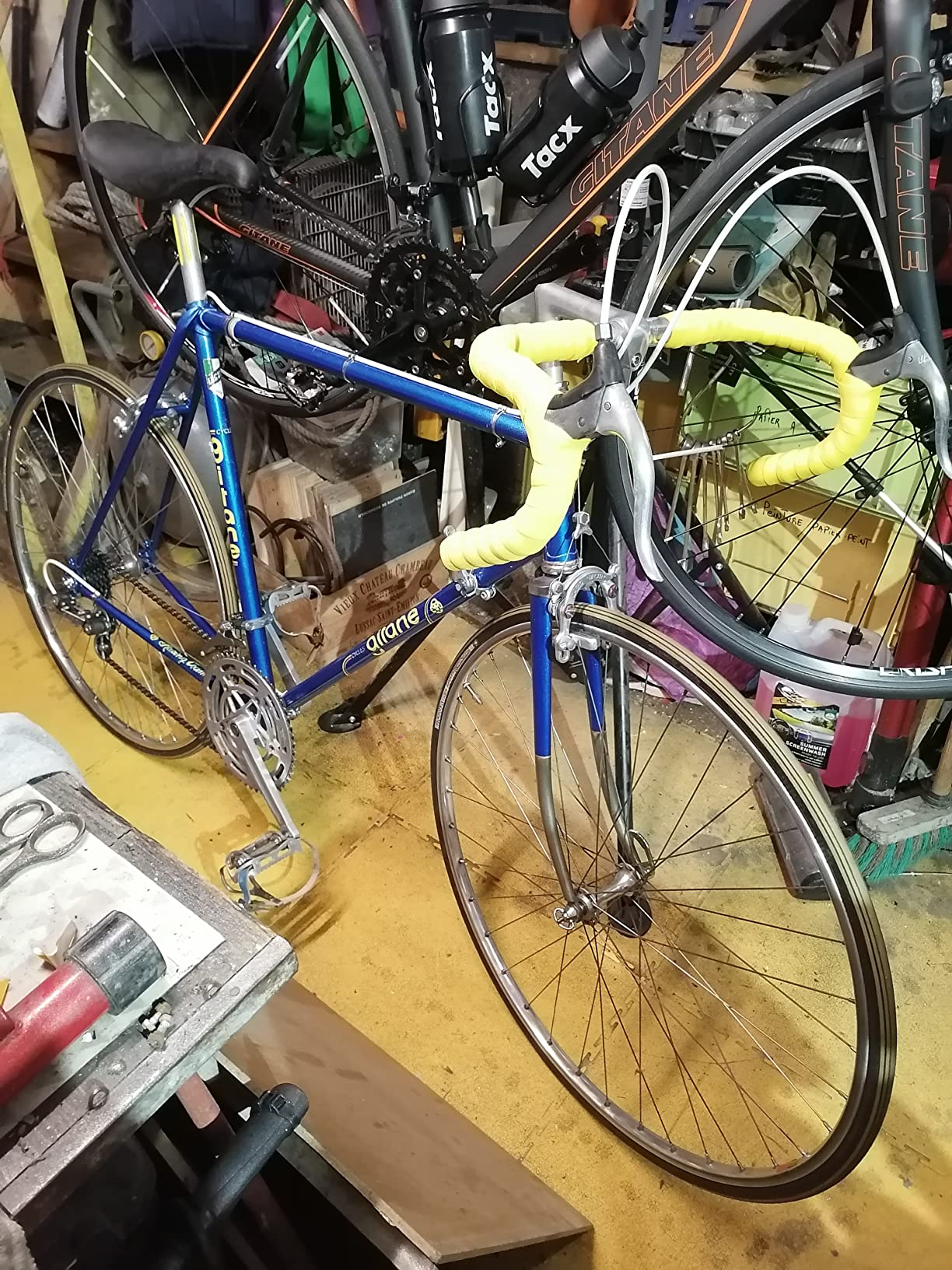 Ejoyous Ruban guidon vélo jaune lot 2 mousse 190 cm confort