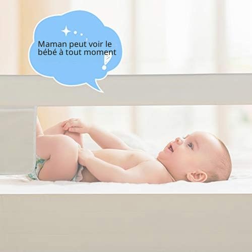 Ejoyous Barrière de Lit Enfant Pliable 2 m Antichute