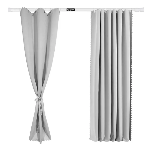 Ejoyous Bathroom tringle rideau extensible 55-90cm blanc alu