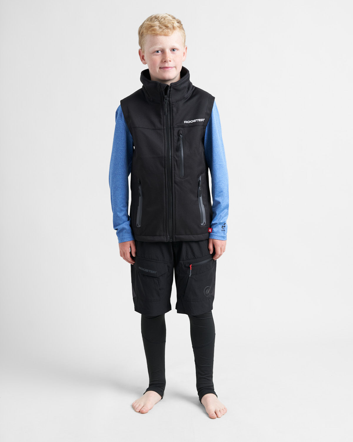Rooster Coastal gilet softshell junior noir Junior Large