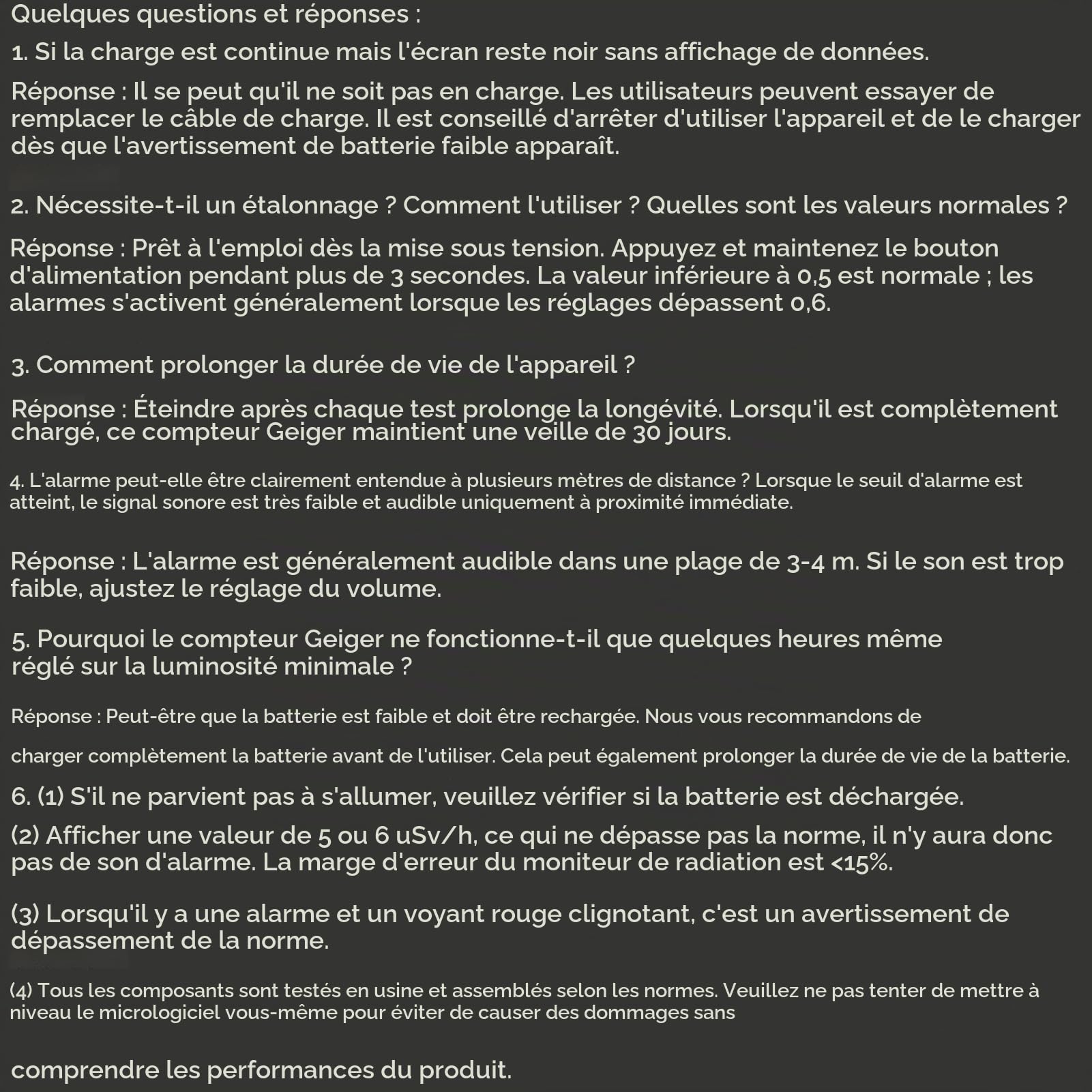 Jadeshay Installation Électrique compteur Geiger LCD 1100 mAh