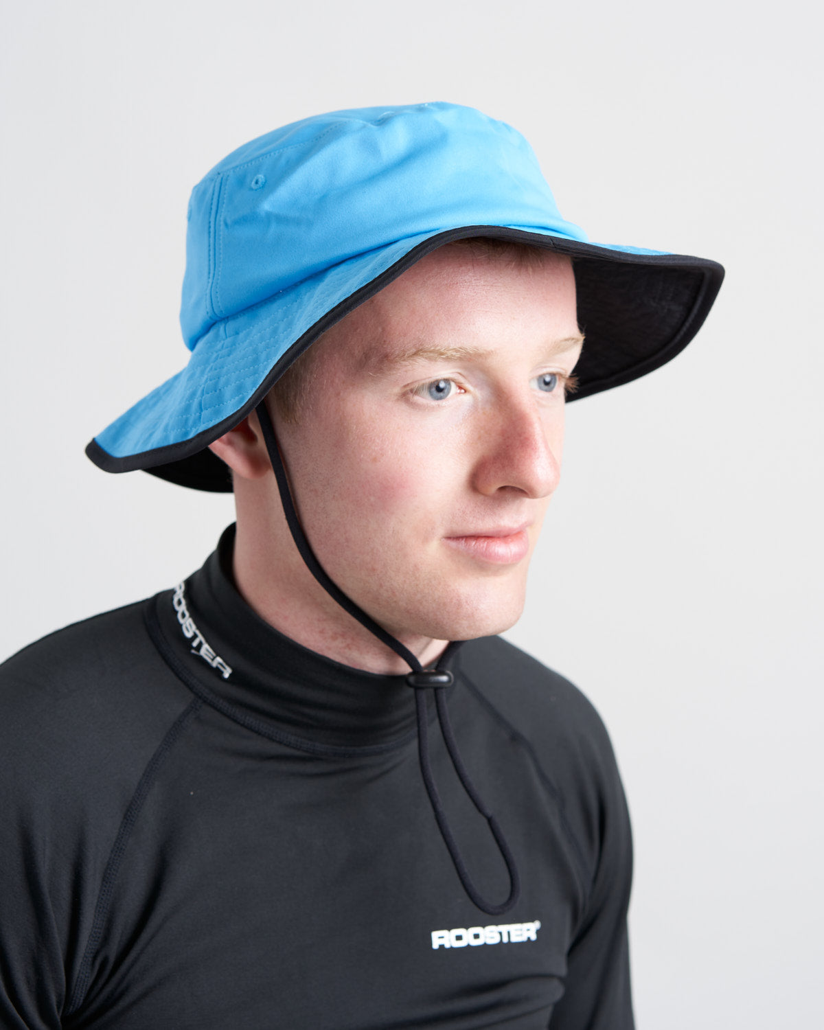 Rooster Hats chapeau UV larges bords bleu S/M