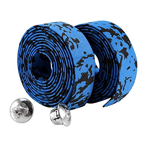 Ejoyous Sports & Equipment ruban guidon vélo bleu noir mousse