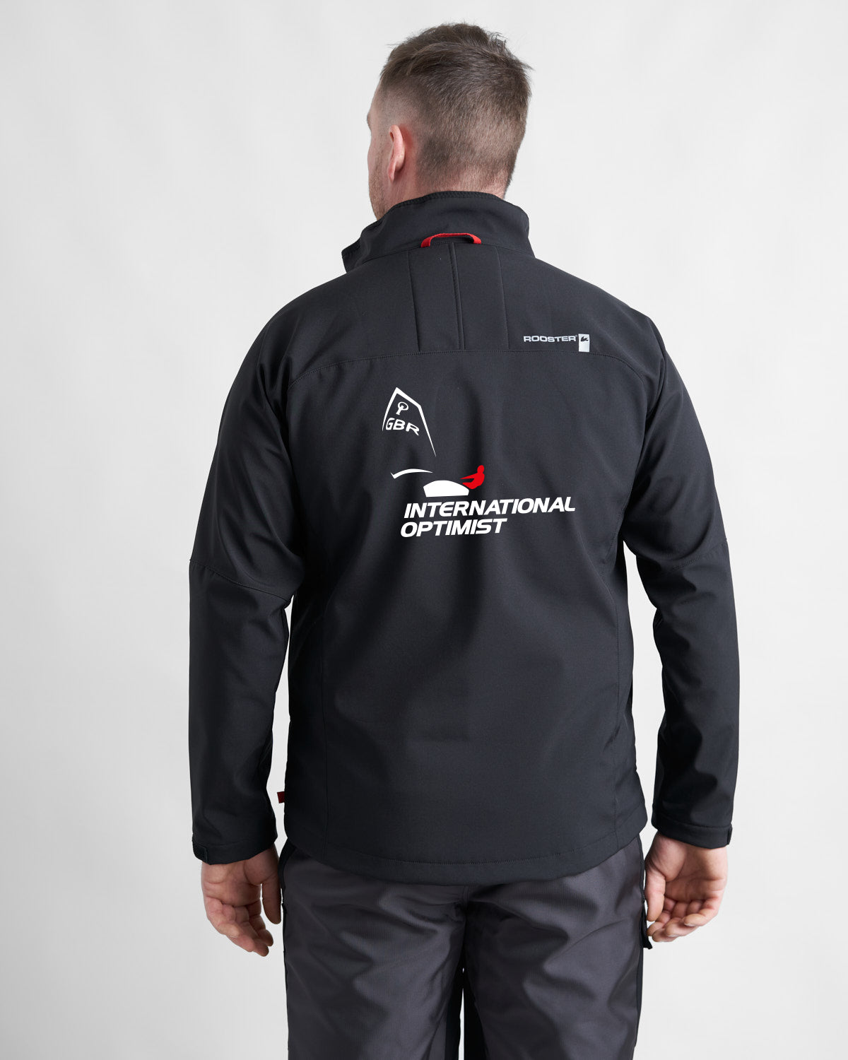 Rooster Soft Shell Veste Sans Capuche Noire IOCA Imprimée