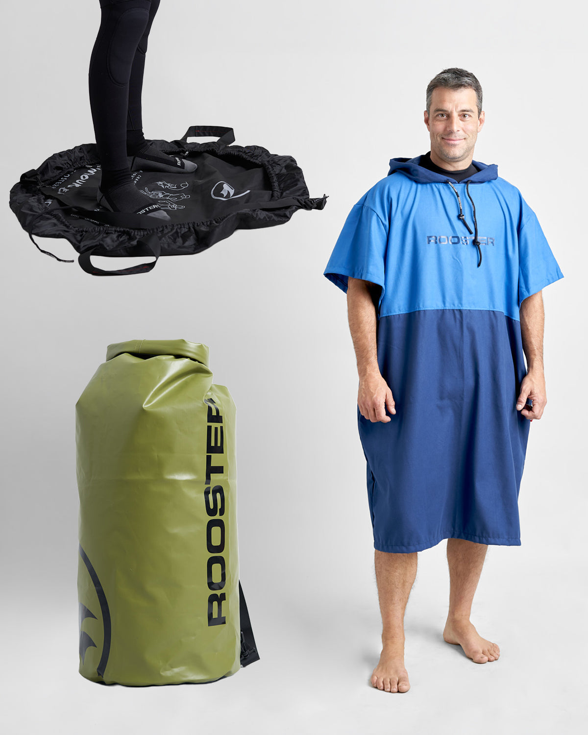 Rooster Changing Kit bundle poncho + sac étanche 60 L