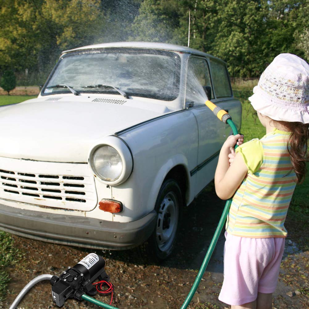 Ejoyous Pompe à Eau 12V 115Psi 5L/min 60W auto-amorçante