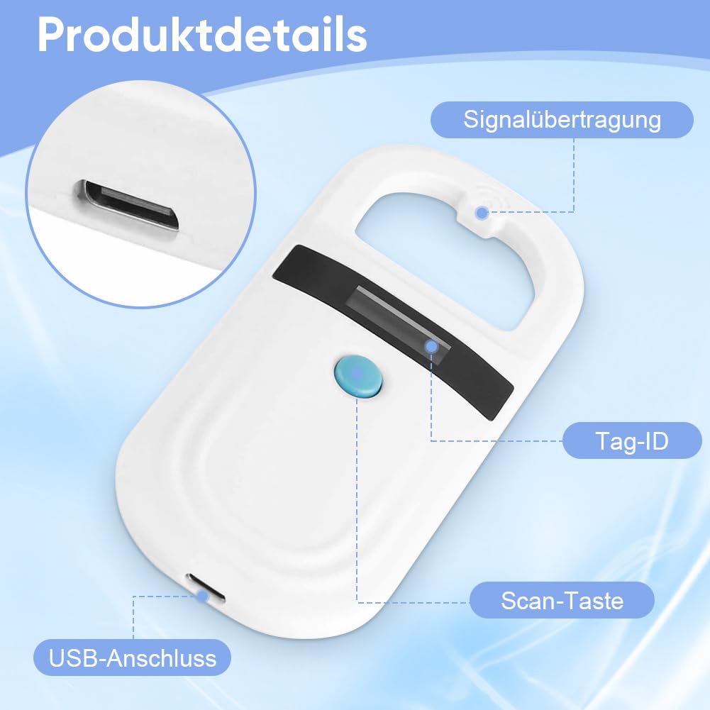 Ejoyous Health & Beauty lecteur puce animale OLED FDX-B