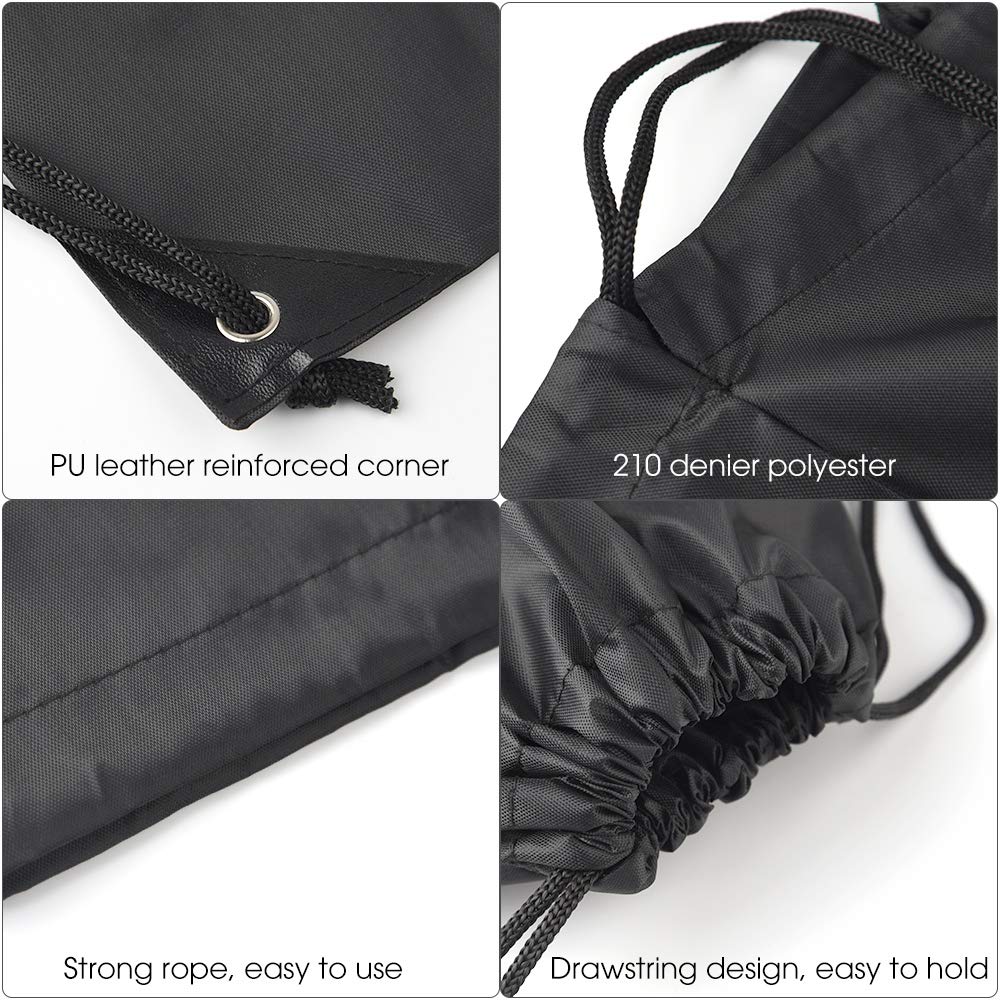 FEPITO Bags & Pouches sac cordon noir 39x34cm polyester